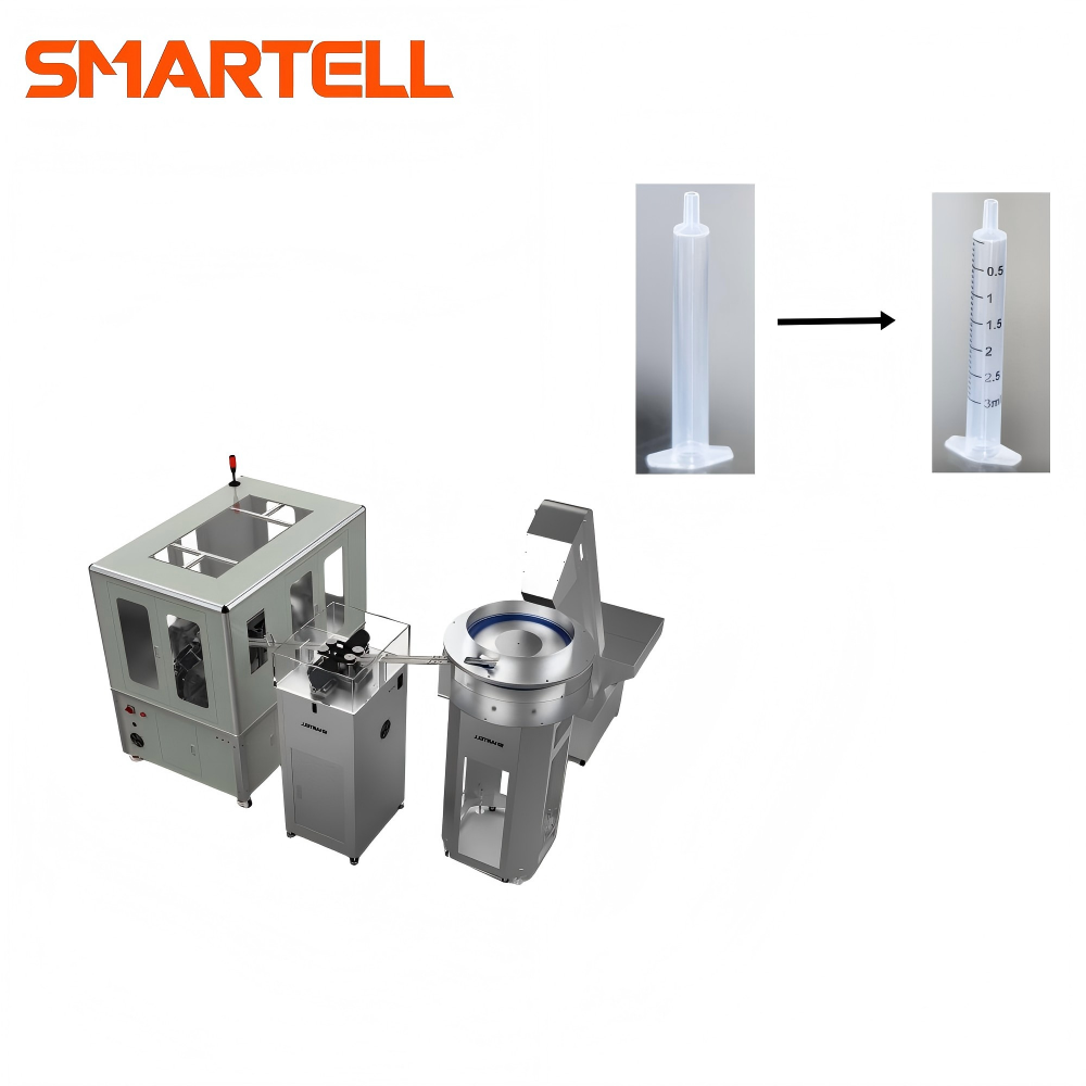 Линейная печатная машина для медицинских шприцев Тампопечатная машина с корпусом шприца