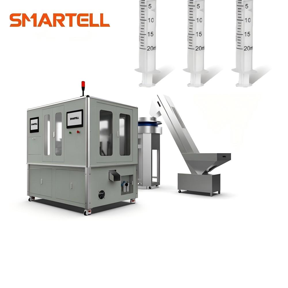 Автоматическая тампопечатная машина для шприцев на 20 мл