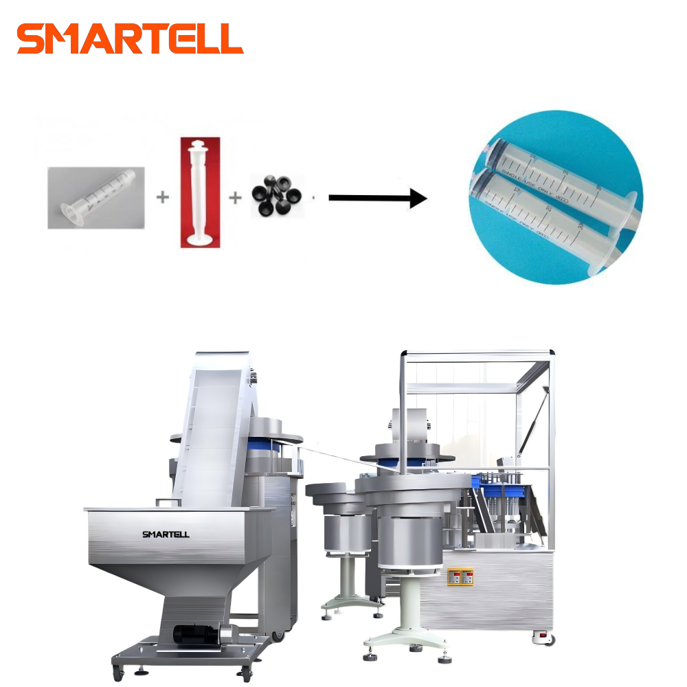 Комплексная линия сборки корпуса шприца, плунжера и прокладки