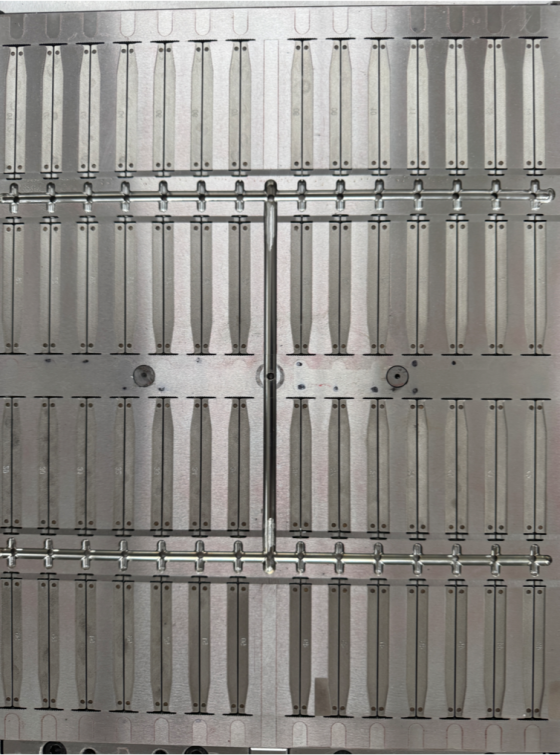 Форма для поршня шприца на 5 мл, 56 полостей