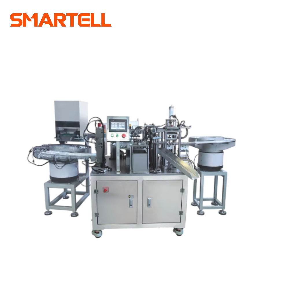 Автоматическая сборочная машина для инфузионного набора. Изготовленная на заказ машина для сборки капельной камеры.