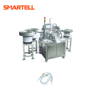 Машина для сборки латексных соединителей с автоматическим нанесением клея