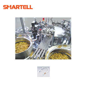 Полностью автоматическая машина для сборки латексных соединителей для инфузионного набора