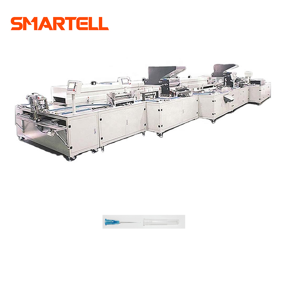 SMT-3104 Игольчатый колпачок + игольная втулка + машина для сборки игольной трубки из нержавеющей стали для 18-27 г