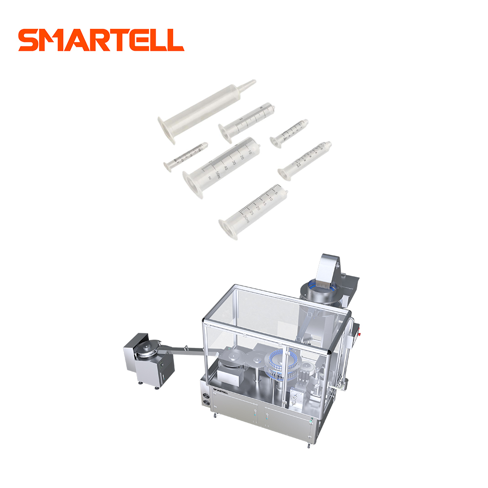 SMT-2001 Полностью автоматическая машина для печати на цилиндре шприца с защитным устройством Тампопечатная машина