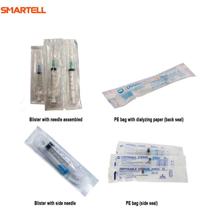 Машина для упаковки лент SMARTELL, машина для упаковки в полиэтиленовые пакеты для одноразовых шприцев, безопасный шприц с автоматическим отключением